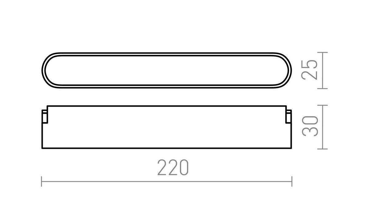 LEUCHTE OXONIA 22 Schwarz 12 W - Schwarz, Metall (22.2/25.8/29cm) - Rendl