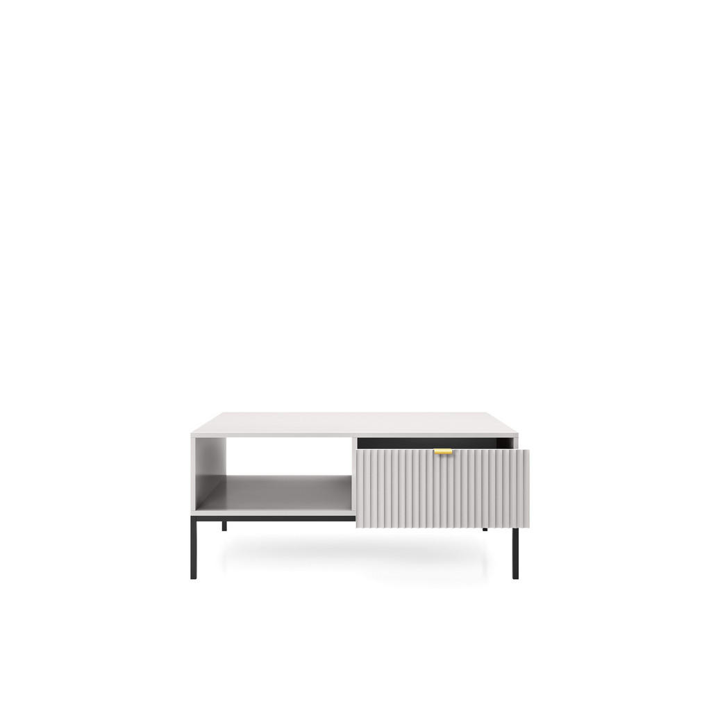 Thumbnail - DomoHome Couchtisch, Grau, Schwarz, Holzwerkstoff, Rechteckig,Rechteckig, 104x46x68 cm, Wohnzimmer, Wohnzimmertische, Co...