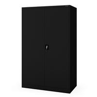 METALL-BÜROSCHRANK JAN II D600 - Schwarz, Metall (115/185/60cm) - Jan Nowak