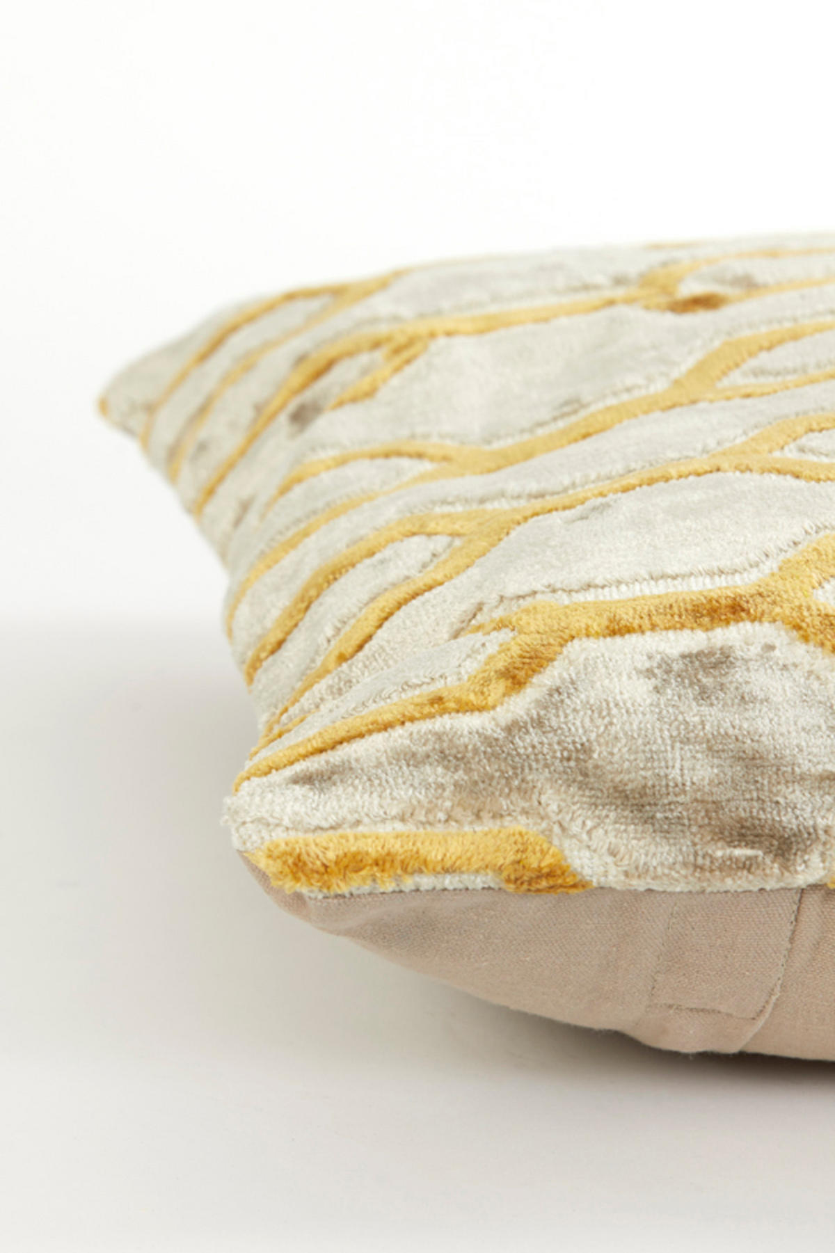 DEKOKISSEN Jembana Gelb 45/45 cm - Gelb, Textil (45/45cm) - Light & Living