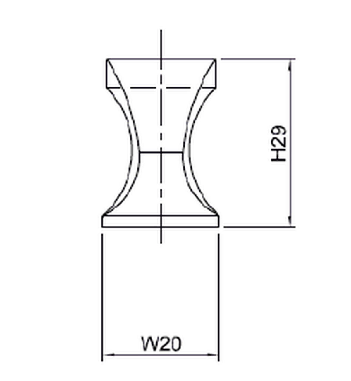 MÖBELGRIFF BA 160mm Küchengriff Titanfarbig Schrankgriff Grau Türgriff Modern - Grau, Metall (2/2.9/20cm) - Livingpoint24