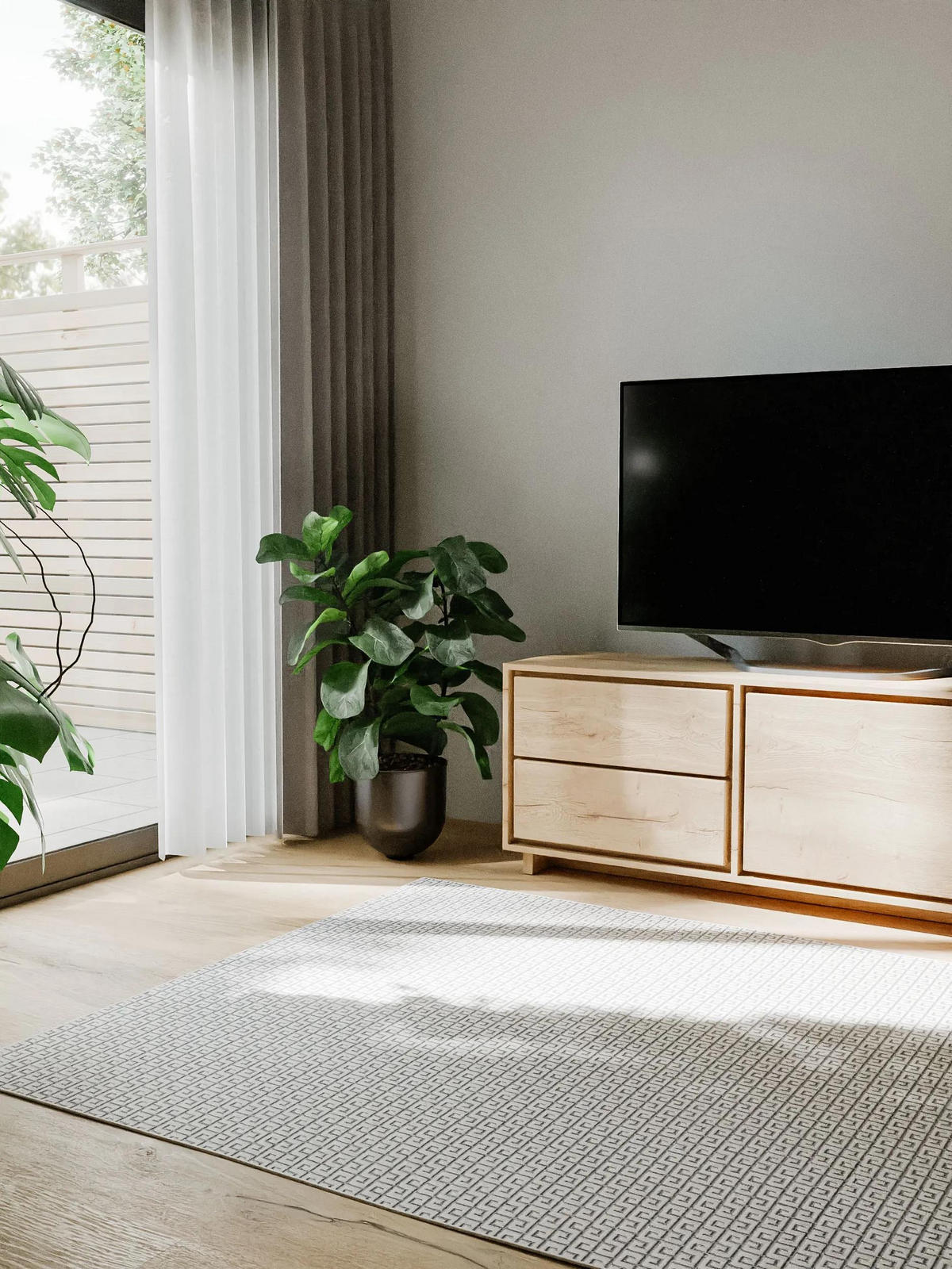 VNITŘNÍ a venkovní koberec Lou Bílá 140x200 cm - bílá, plast/umělá hmota (140/200cm) - benuta