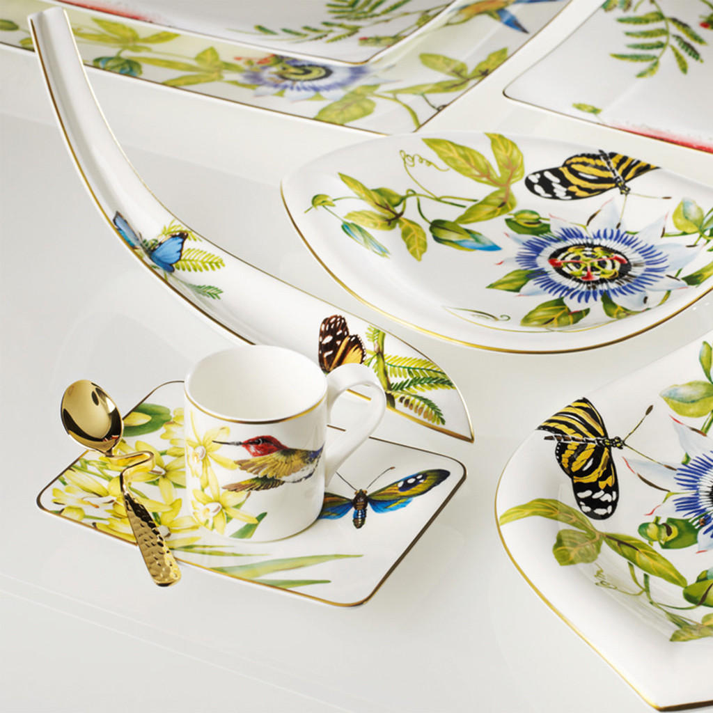 ESPRESSOTASSEN MIT UNTERTASSEN Amazonia bunt 60 ml 12er Set - Multicolor, Keramik (1/1/1cm) - Villeroy & Boch