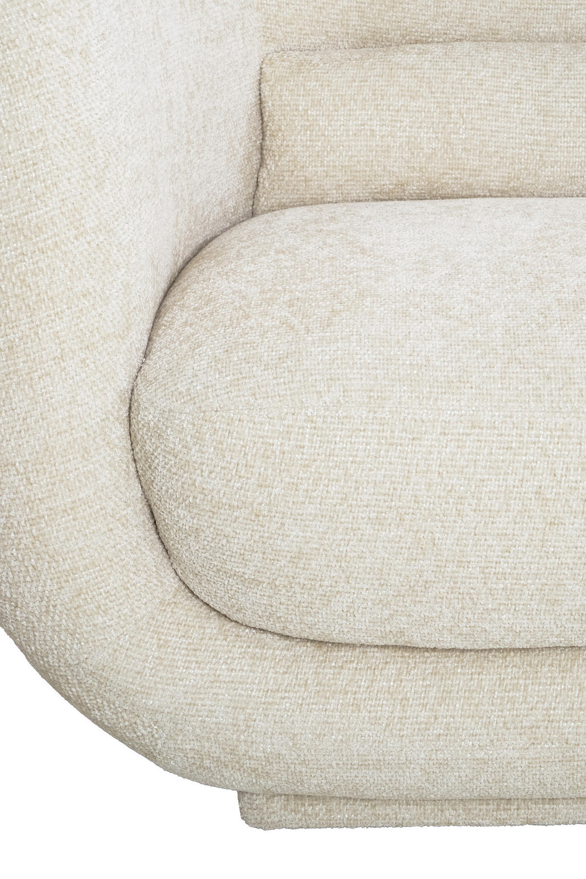 BANK Kialy Weiß 237/96/75 cm - Weiß, Holz (96/75/237cm) - Light & Living