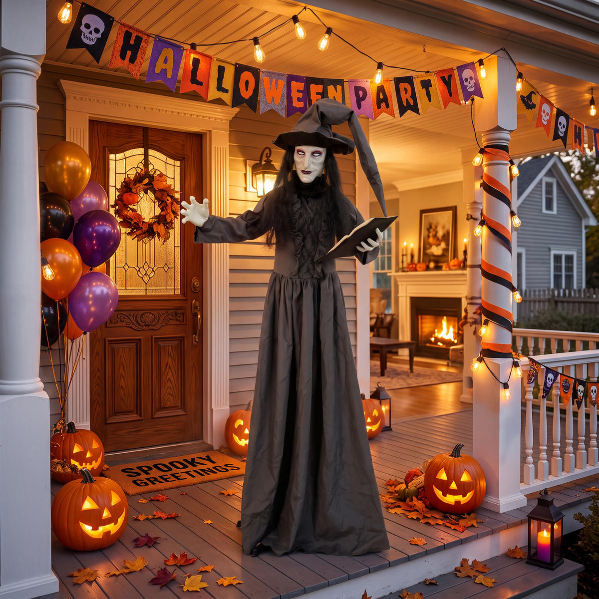 HALLOWEEN-DEKORATION Dunkelgrau 70.0/18.0/180.0cm - Dunkelgrau, Metall (18/180/70cm)