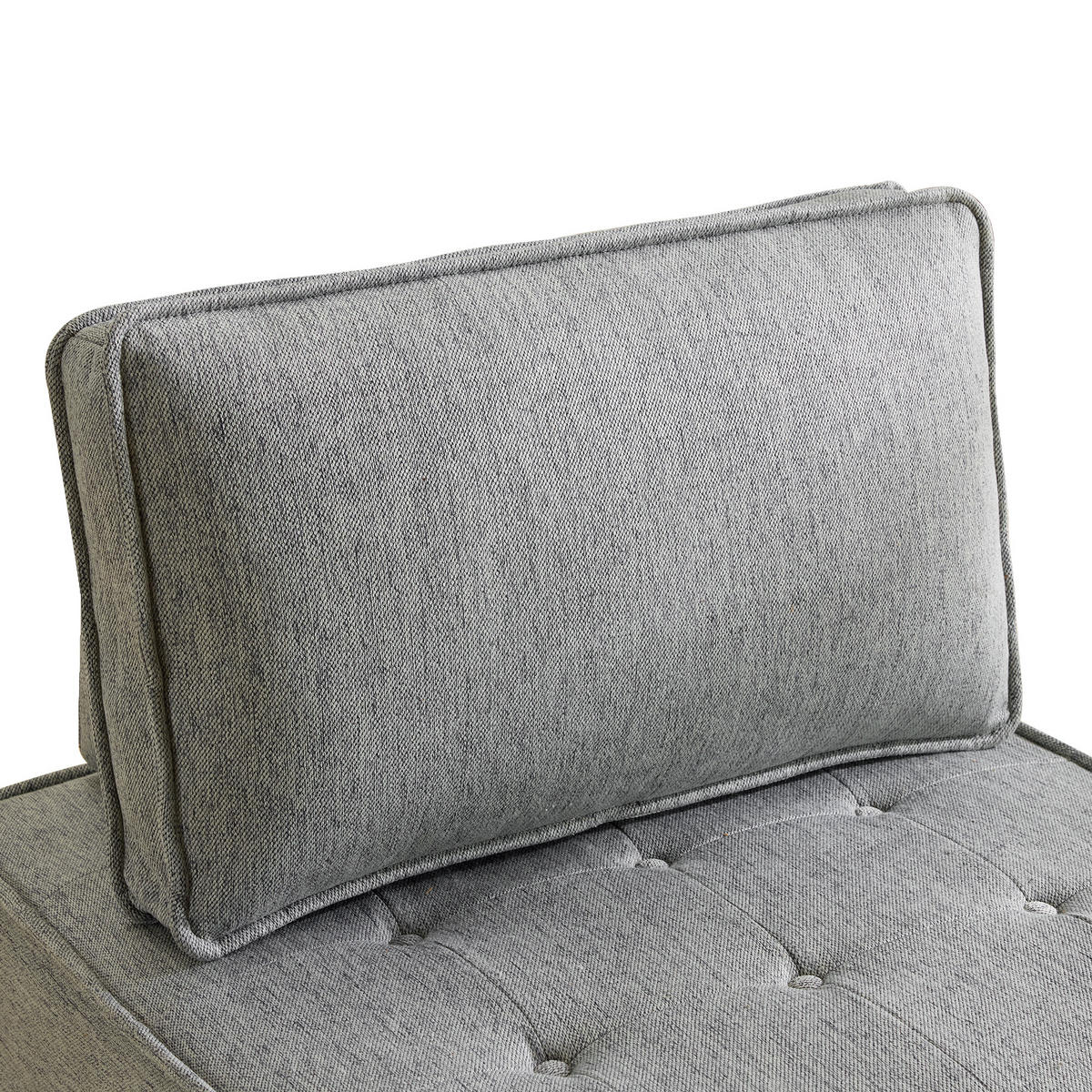 SESSEL DE-34982 modular mit Leinenbezug Hellgrau - Hellgrau, Holzwerkstoff (81/81/81cm) - ComfortXL