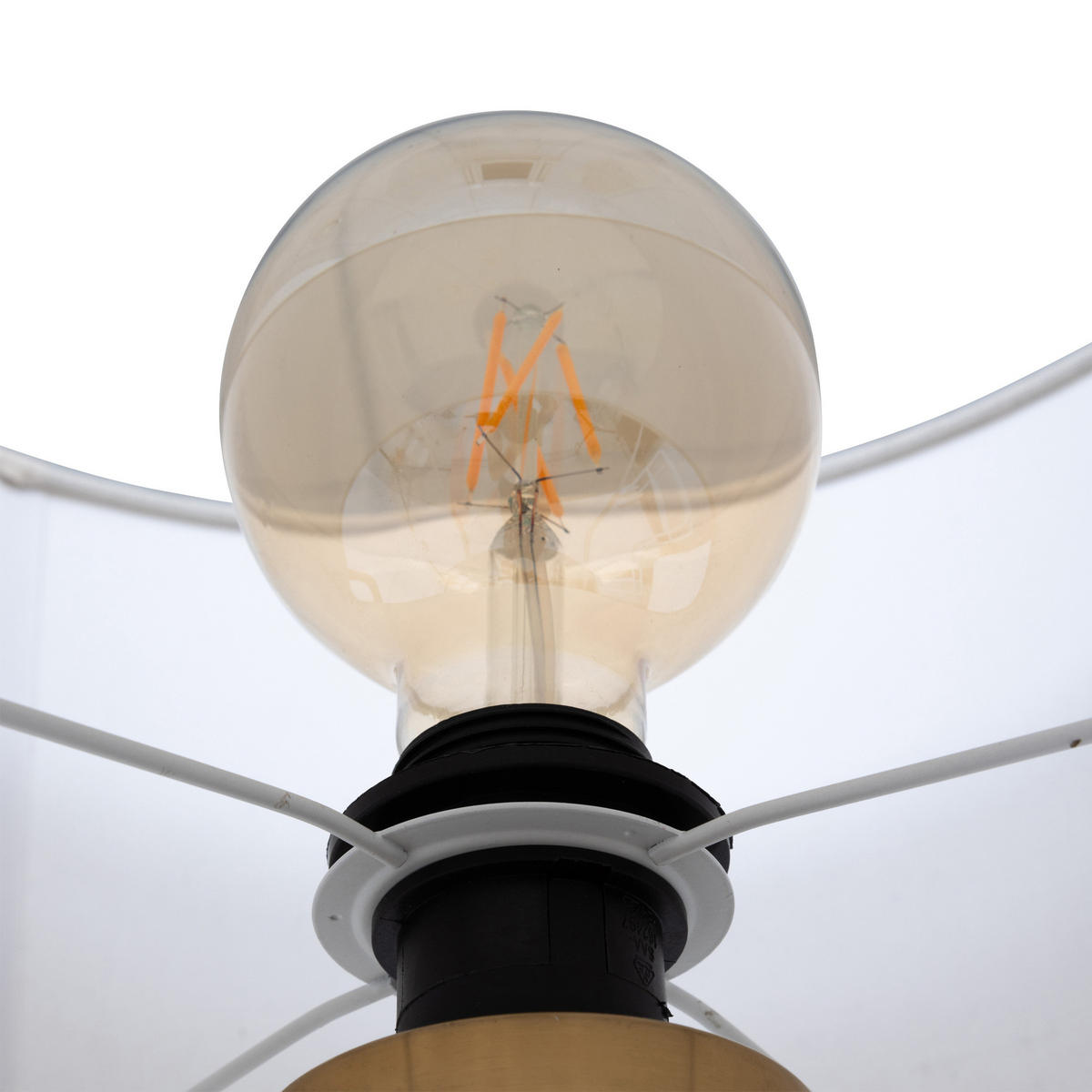 STEHLAMPE Arthus 163 cm - Weiß, Metall (48/48/163cm) - Atmosphera Createur d´interieur