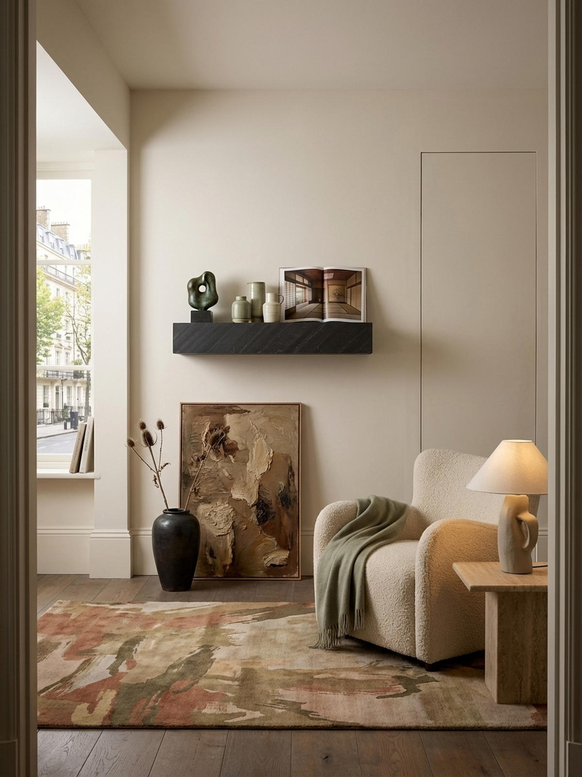 WANDREGAL Mango Massivholz Steinoptik Rechteckig Modern, Grau 60x20x10 cm - Grau, Holz (60/10/20cm) - KADIMA DESIGN