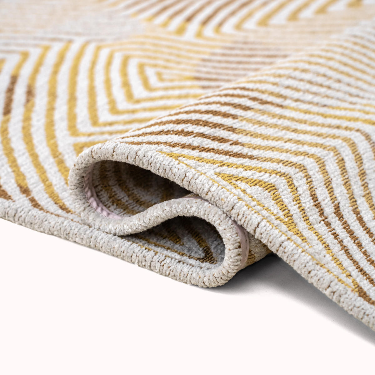 TEPPICH Yellow Hippy Coral 170/240 cm - Gelb, Textil (170/240cm) - Louis De Poortere