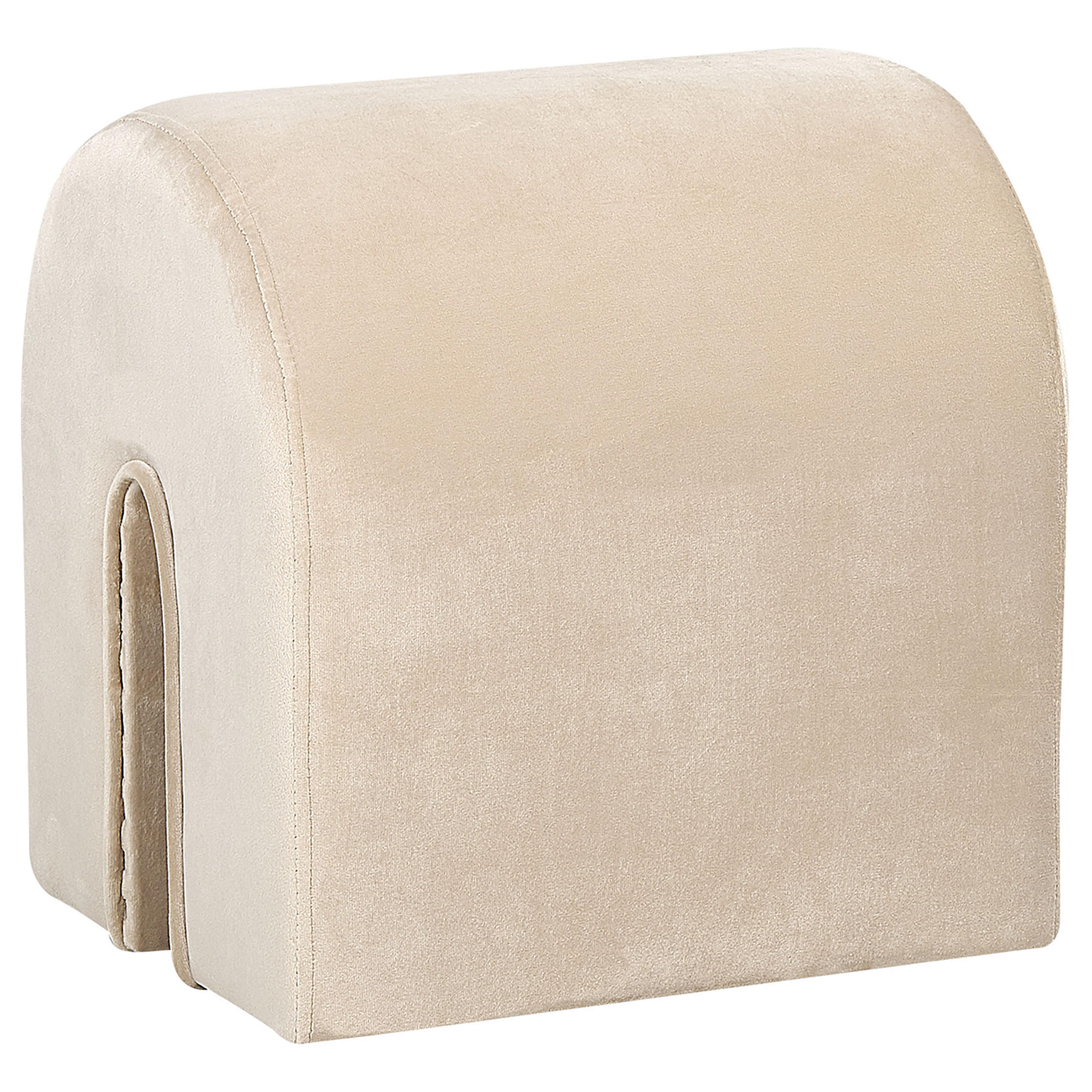 POUF Modoc 42/35/42 cm - Beige, Textil (35/42/42cm) - Beliani