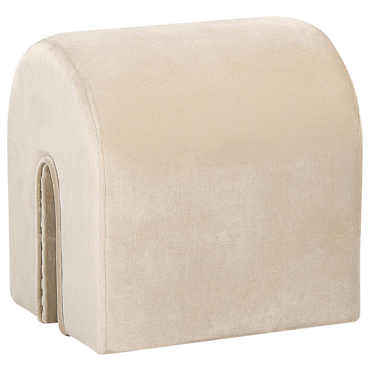 POUF Modoc 42/35/42 cm - Beige, Textil (35/42/42cm) - Beliani