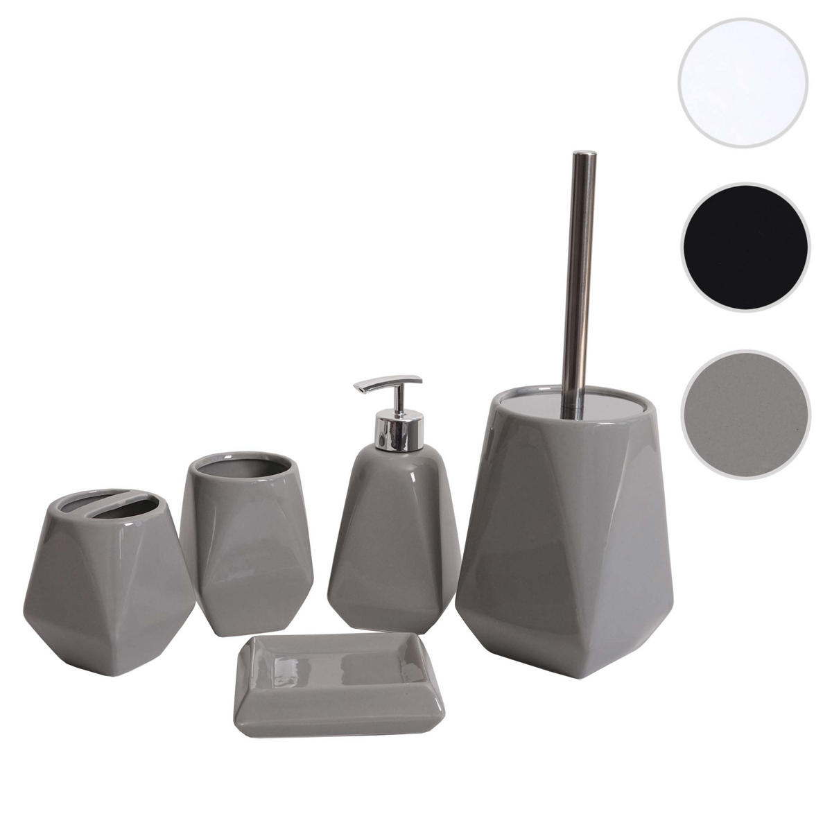 BADSET Grau - Grau, Keramik (10/33/10cm) - MCW