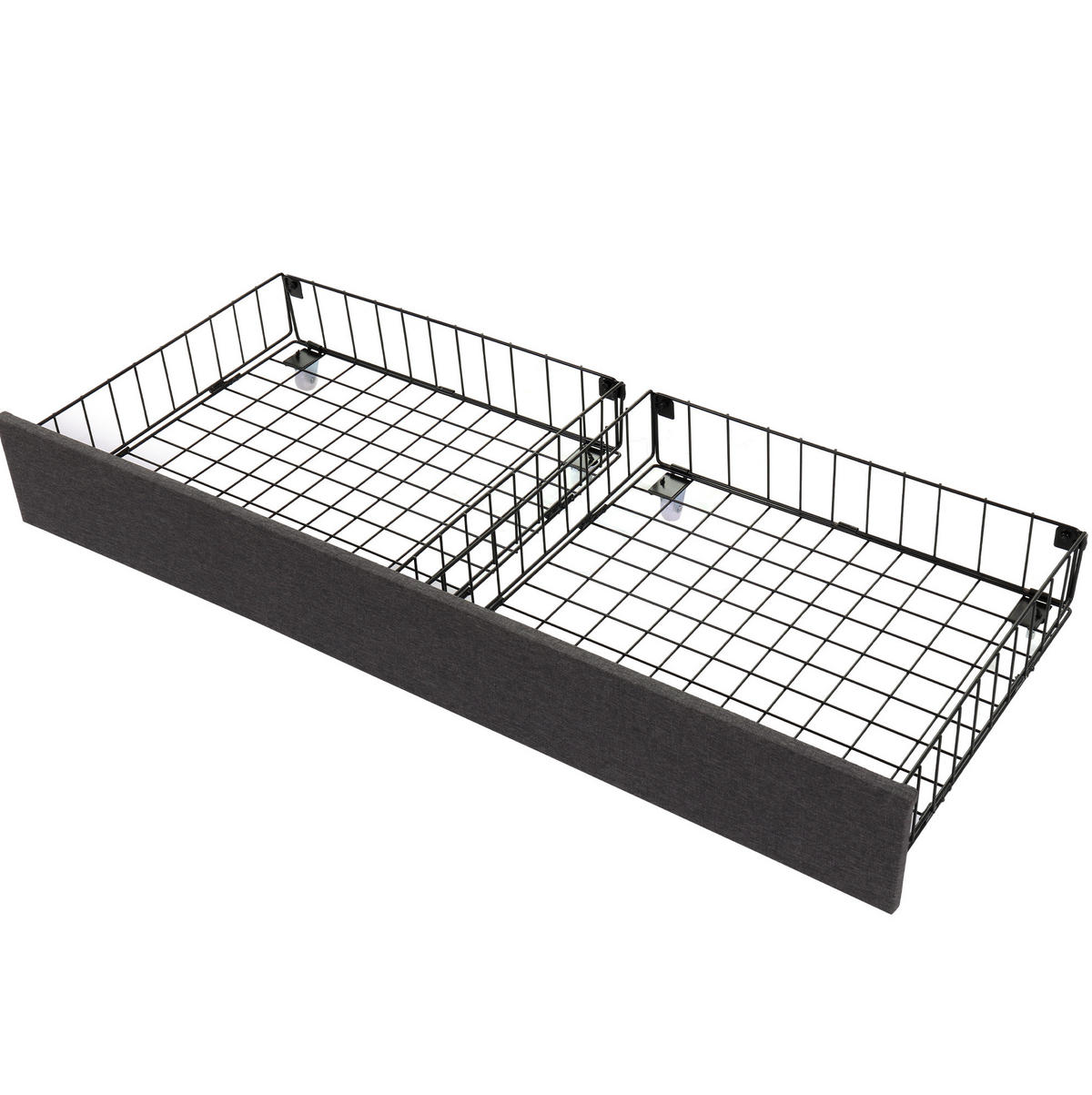TAPECIRANI krevet od čelika i lana 140x200 cm sivi s LED rasvjetom i prostorom za odlaganje - siva, tekstil (140/200cm) - Modfu