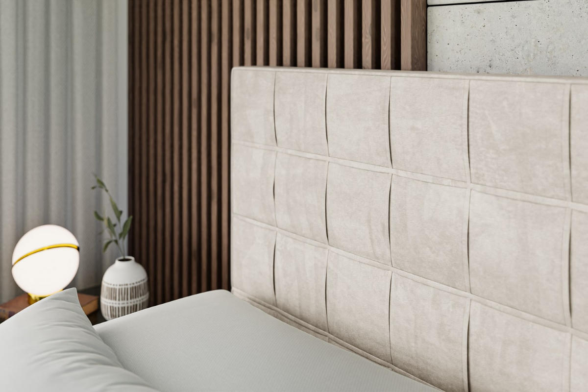 BOXSPRINGBETT elektrisch verstellbar mit 2 Matratzen H4/Taschenfederung OSTO EL 140 x 200 Creme - Creme, Holzwerkstoff (147/200cm) - ALTDECOR