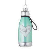 BAUMANHÄNGER Hang On Trinkflasche - Türkis, Glas (4/11/4cm) - Butlers