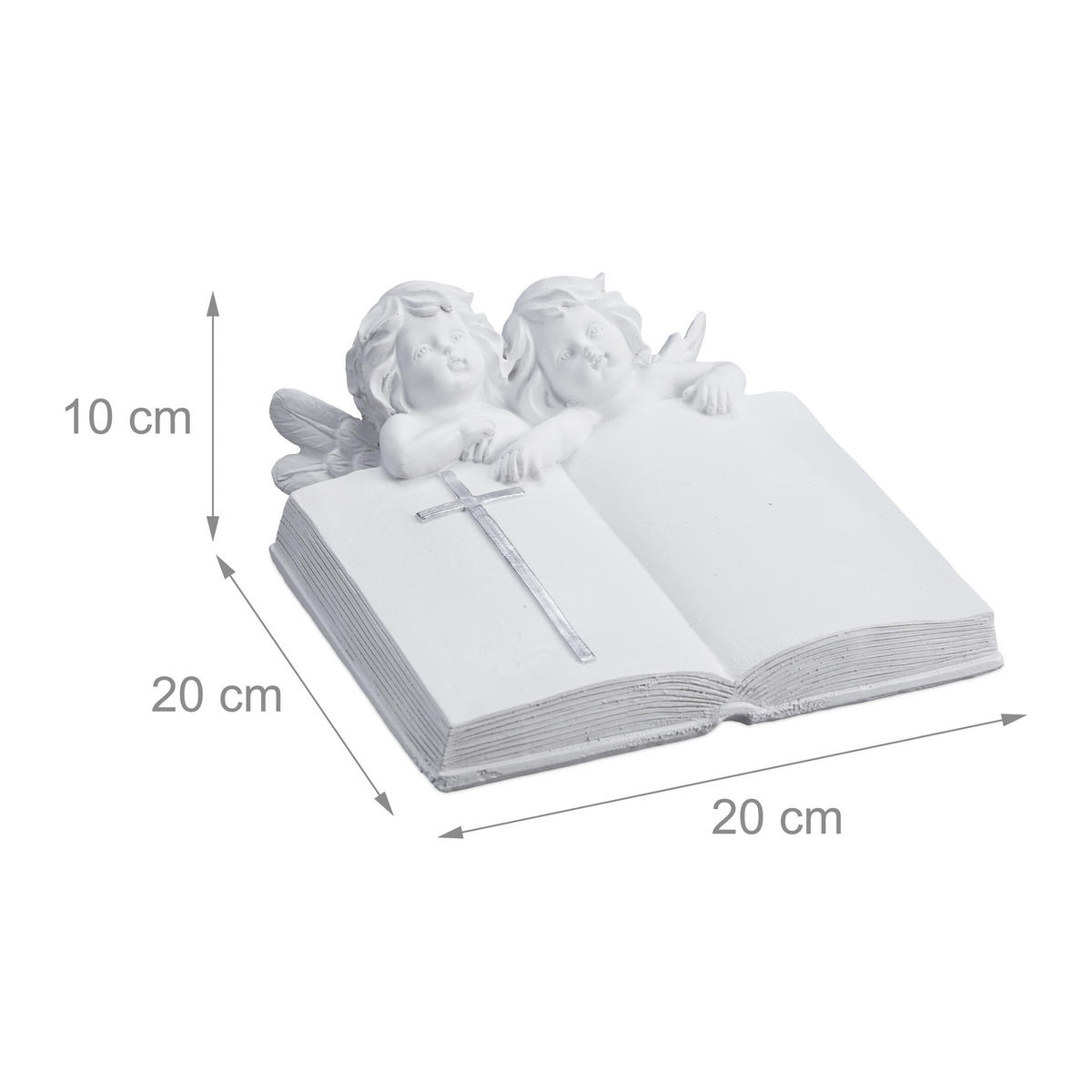 GRABENGEL - Weiß, Kunststoff (20/10/20cm) - Relaxdays