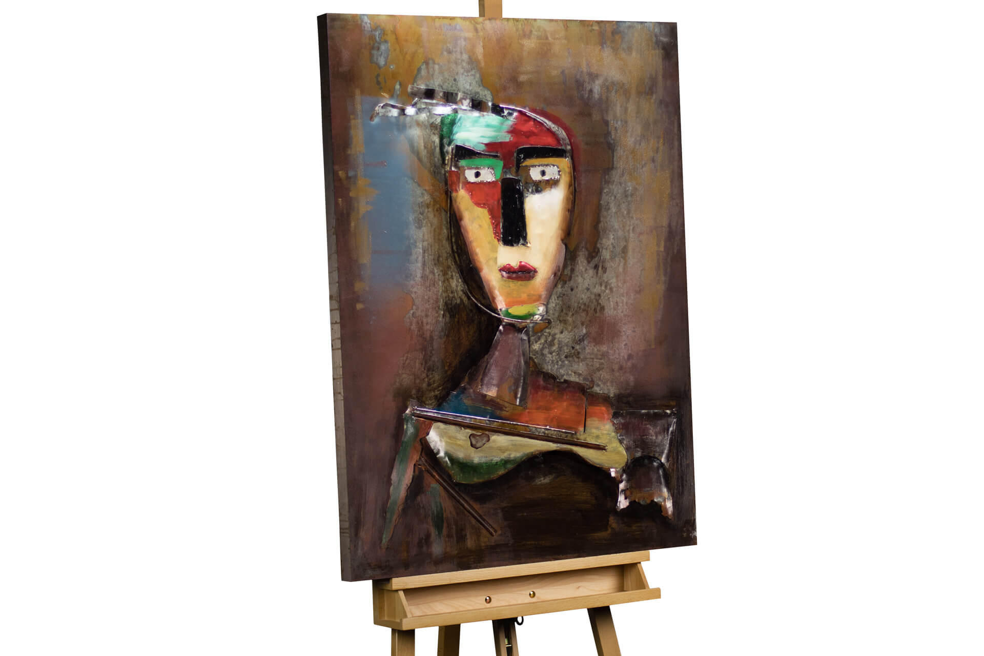 KUNSTLOFT KOVOVÝ OBRAZ DVORNÍ ŠAŠEK, 75/100 CM