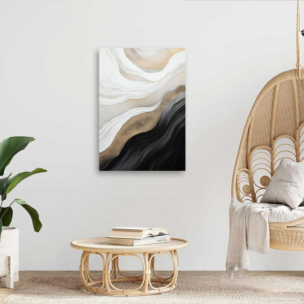 KUNSTDRUCK Beige 60/90 cm - Beige, Textil (60/90cm) - KUNSTLOFT