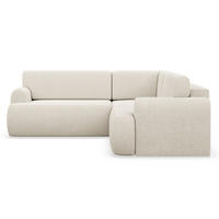 ROHOVÁ POHOVKA Kaveo Šedá látka univerzální s rohovým dílem s úložným prostorem - černá/ecru, textil/plast (245/245cm) - Selsey