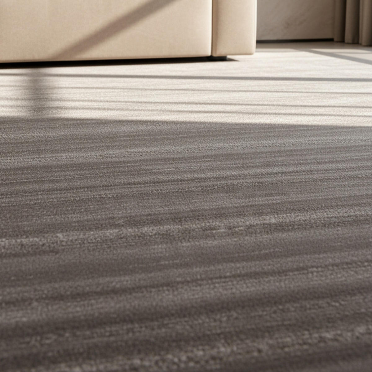 KURZFLORTEPPICH INN, einfarbig, Beige, 80 x 150 cm - Beige, Textil (80/150cm) - KADIMA DESIGN