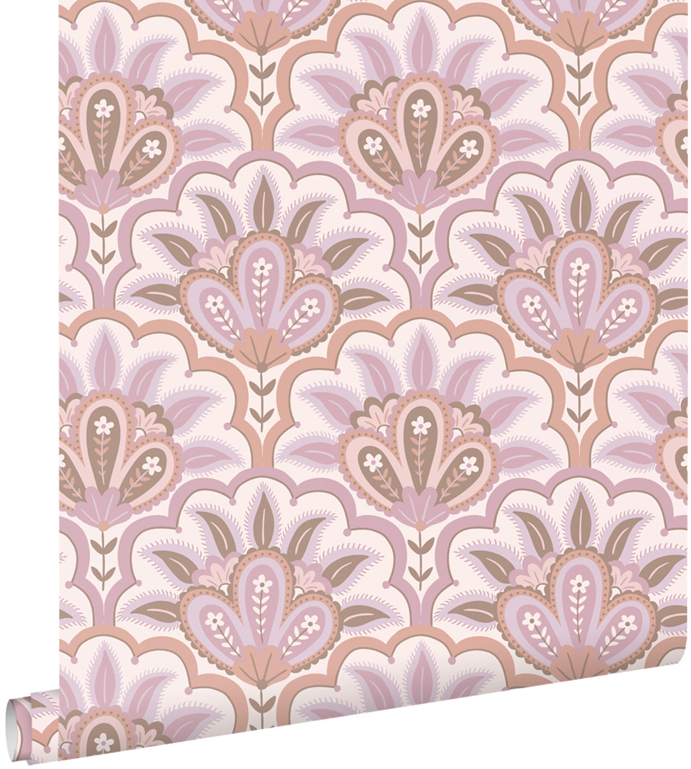 TAPETE orientalisches Barockmotiv 50 x 900 cm - Lila, Papier (50/900cm) - ESTAhome