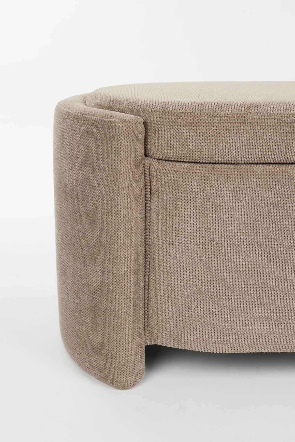 SITZBANK Miro - Grau - 44/108/47 cm - Grau, Textil (108/47/44cm)