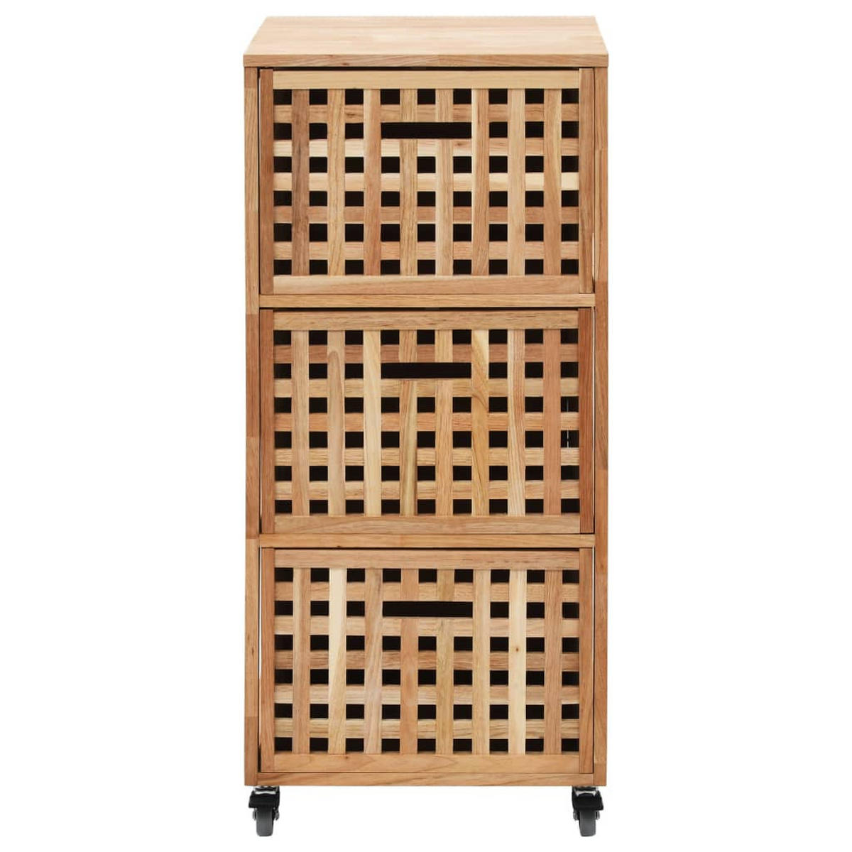 BADSCHRANK 41/41/91 Cm Massivholz Walnuss - Eichefarben, Holz (41/91/41cm) - vidaXL