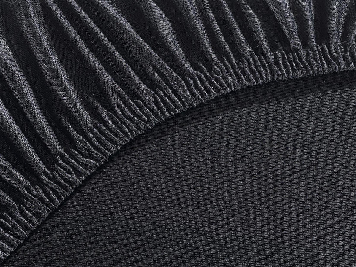 MIKROFASER-SPANNBETTLAKEN 100x200 Schwarz - Schwarz, Textil (100/200cm) - Carpe Sonno