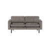 2,5-PERSONEN-SOFA Lioni-Kronos 15 - Graubraun, Holz/Textil (182/84/94cm)