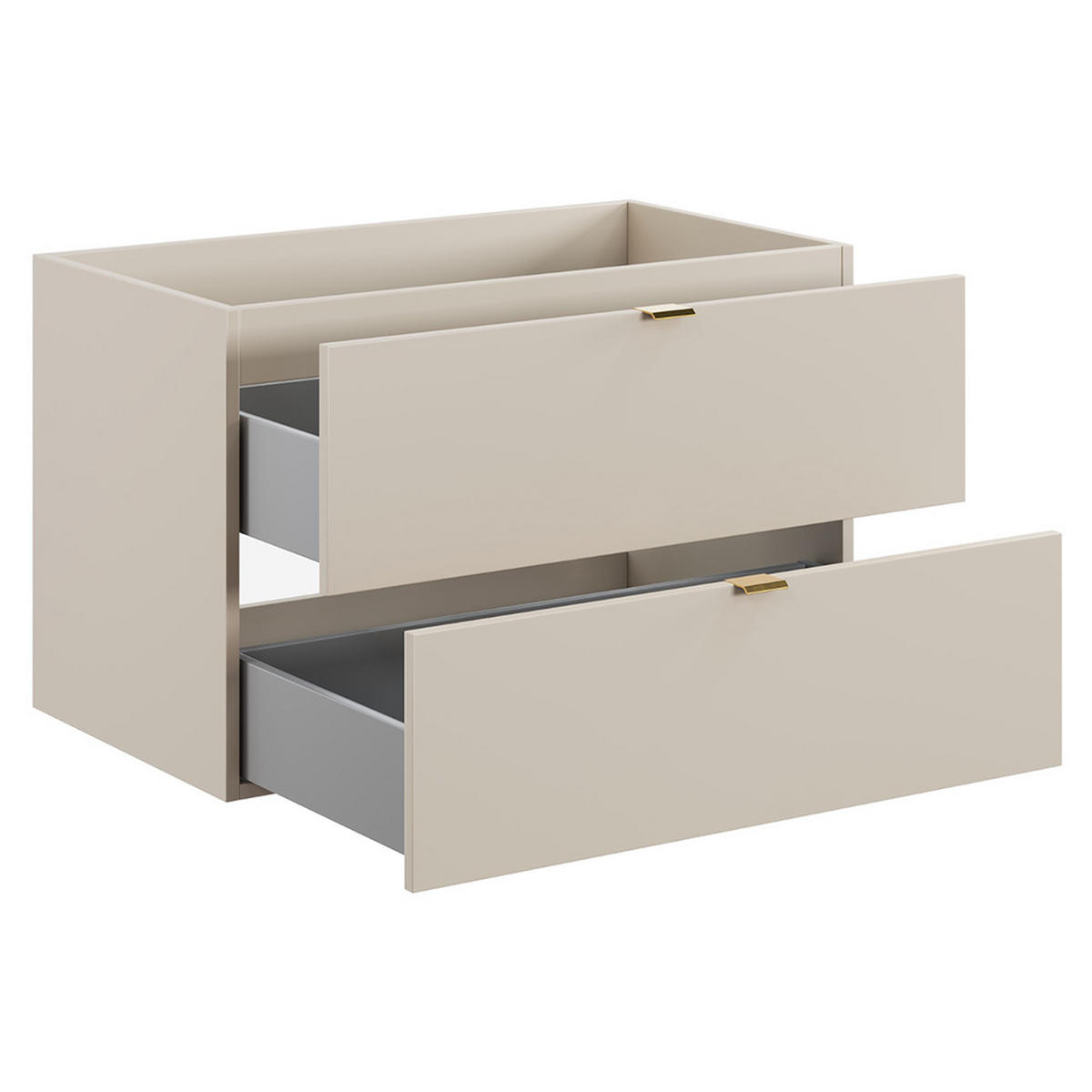WASCHBECKENSCHRANK Durango-56 - Beige, Holzwerkstoff (81/52/47cm) - Lomado