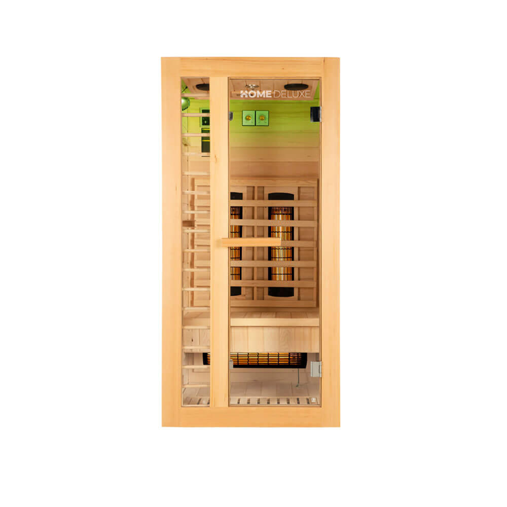 INFRAROTKABINE REDSUN DELUXE S - Braun, Holz (90/190/90cm) - Home Deluxe