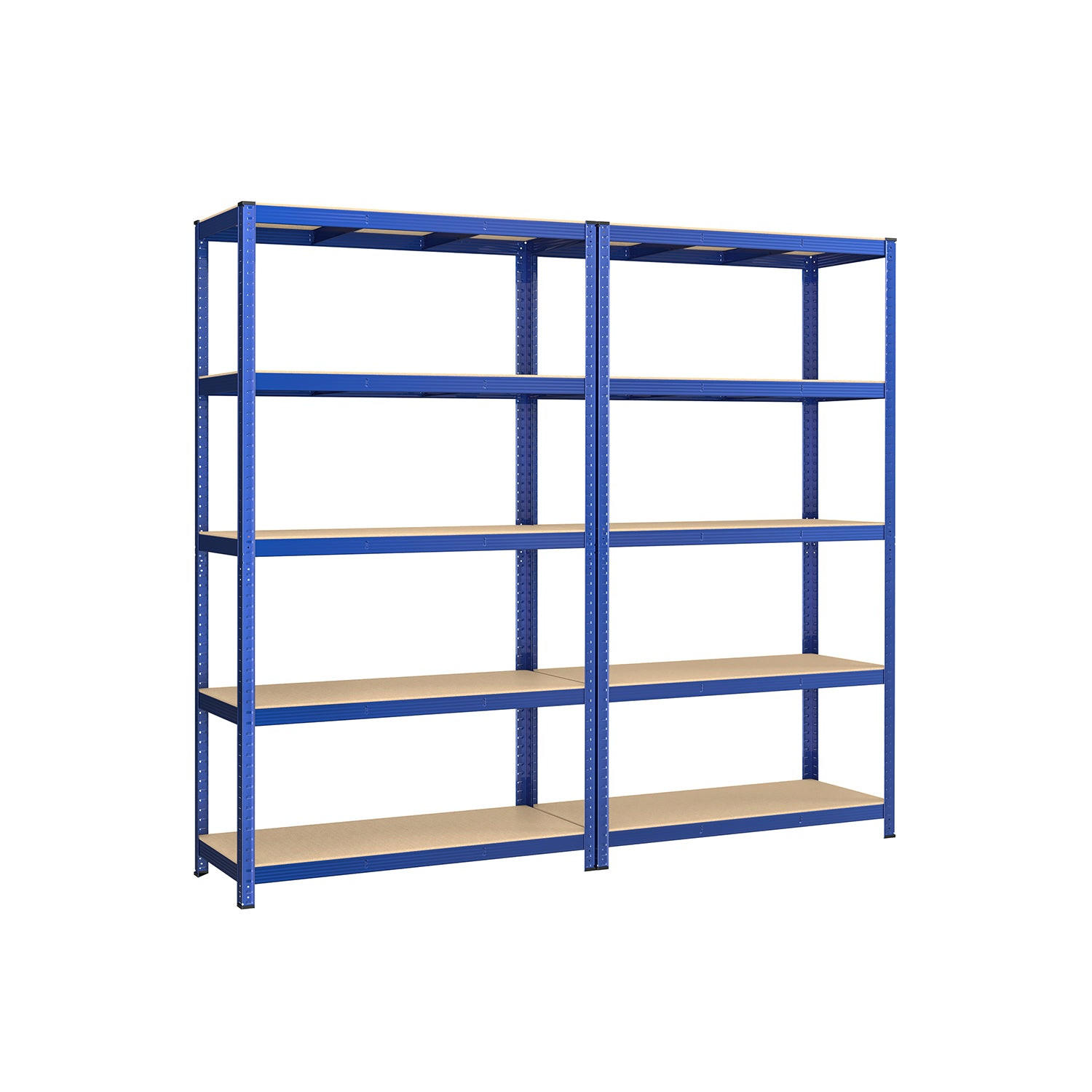 SCHWERLASTREGAL Cairo 2er-Set - Blau, Holzwerkstoff (120/200/60cm) - Hansiro