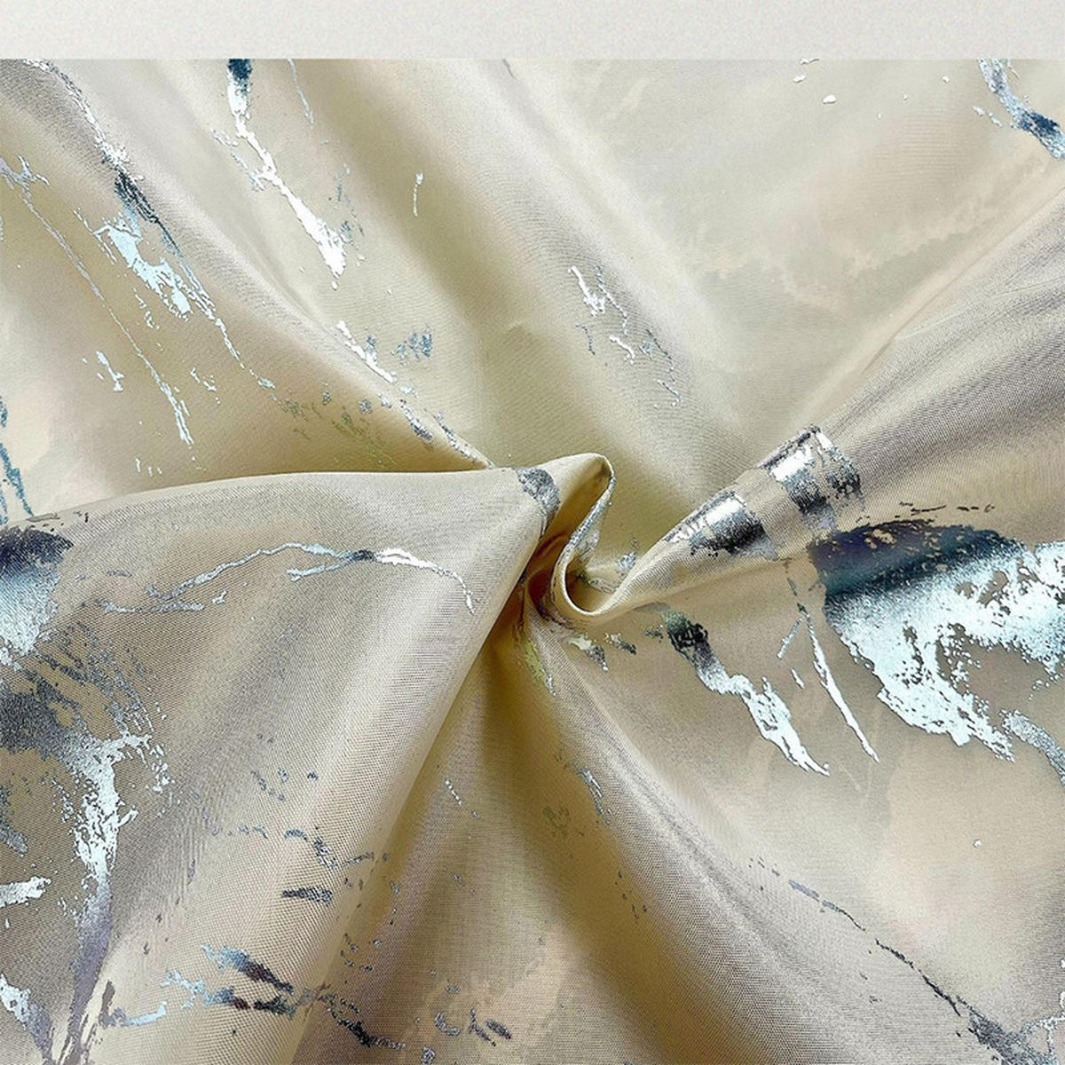 DUSCHVORHANG Marmor Muster Grau Luxus schlicht leicht Badezimmer - Grau, Textil (180/180cm) - MCBOSON