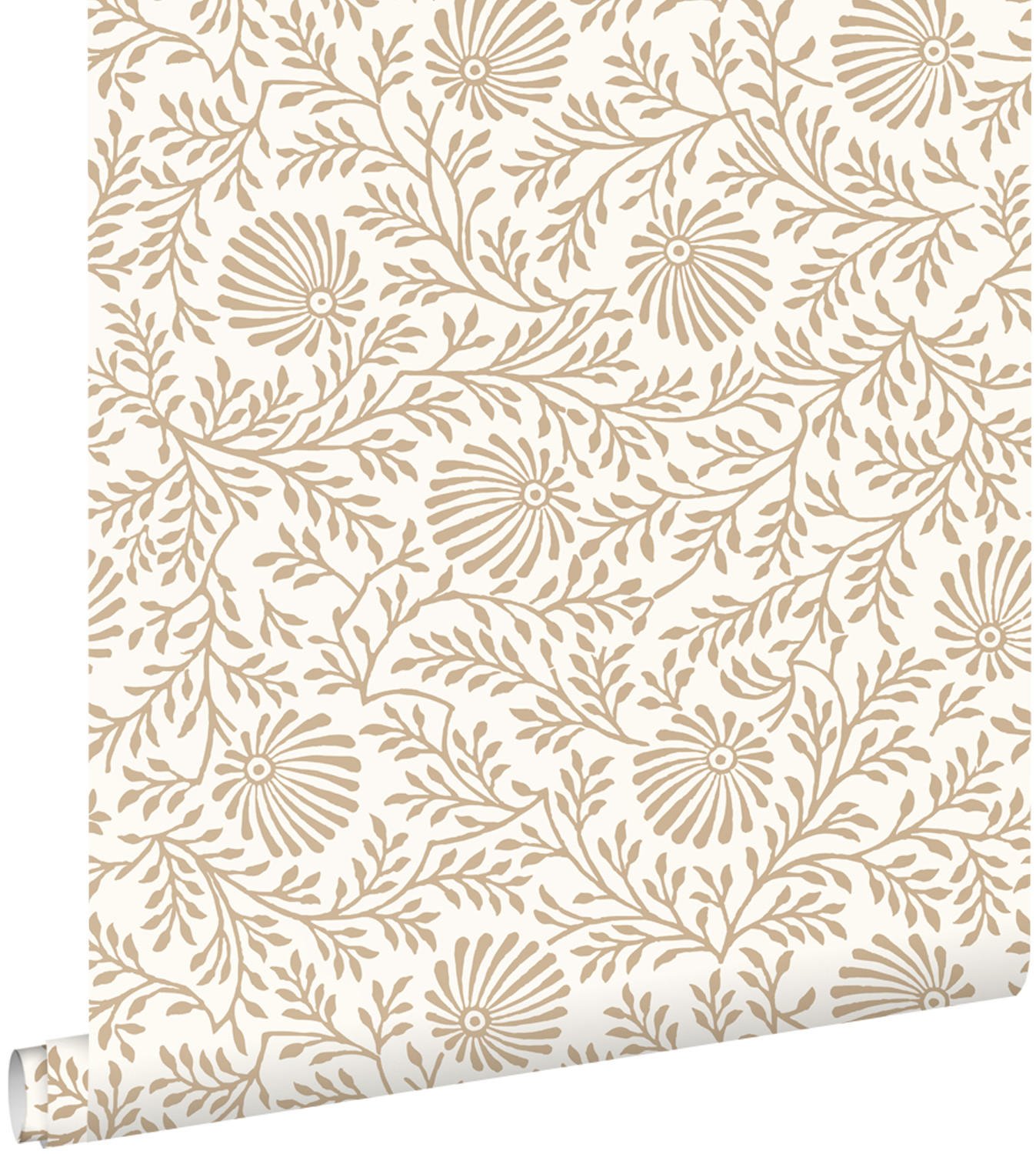 TAPETE Blumenmuster 50 x 900 cm - Beige, Papier (50/900cm) - ESTAhome