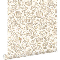 TAPETE Blumenmuster 50 x 900 cm - Beige, Papier (50/900cm) - ESTAhome