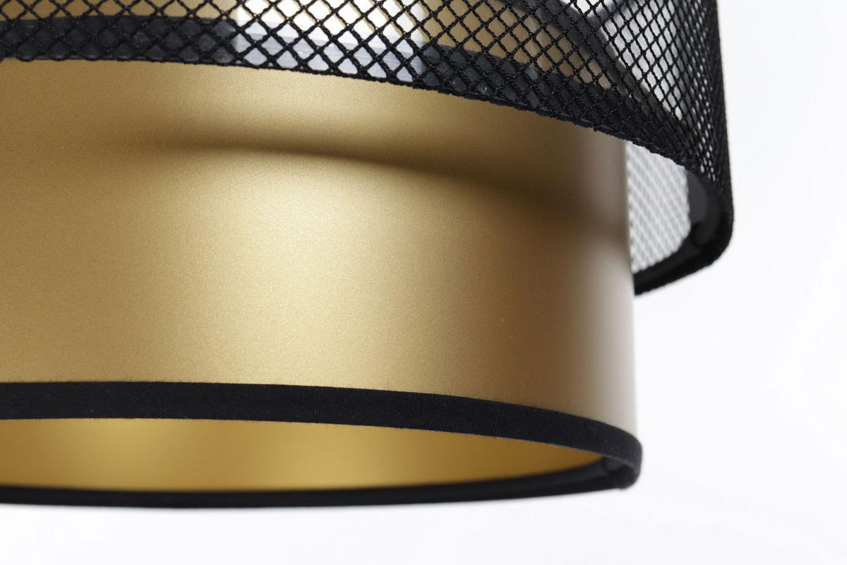 HÄNGELEUCHTE Gold 30/88 cm - Schwarz, Kunststoff (30/2.6/88cm) - ONZENO