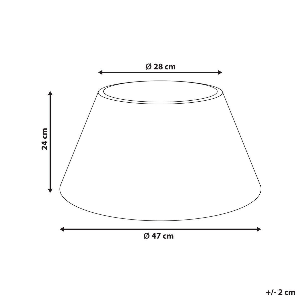 OBROČ ZA BOŽIČNO DREVO 24 cm naravna Flocon - naravne barve, naravni materiali (24cm) - Beliani