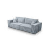 SCHLAFSOFA Sekwana Hellgrau (Poso 55) - Hellgrau, Textil (255/85/105cm) - Fedve