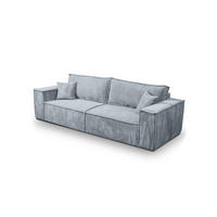 SCHLAFSOFA Sekwana Hellgrau (Poso 55) - Hellgrau, Textil (255/85/105cm) - Fedve