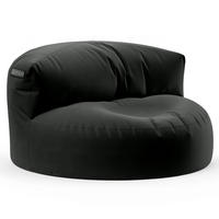 INDOOR OUTDOOR SITZSACK Lounge Sofa - Schwarz, Textil (90/50/50cm) - Green Bean