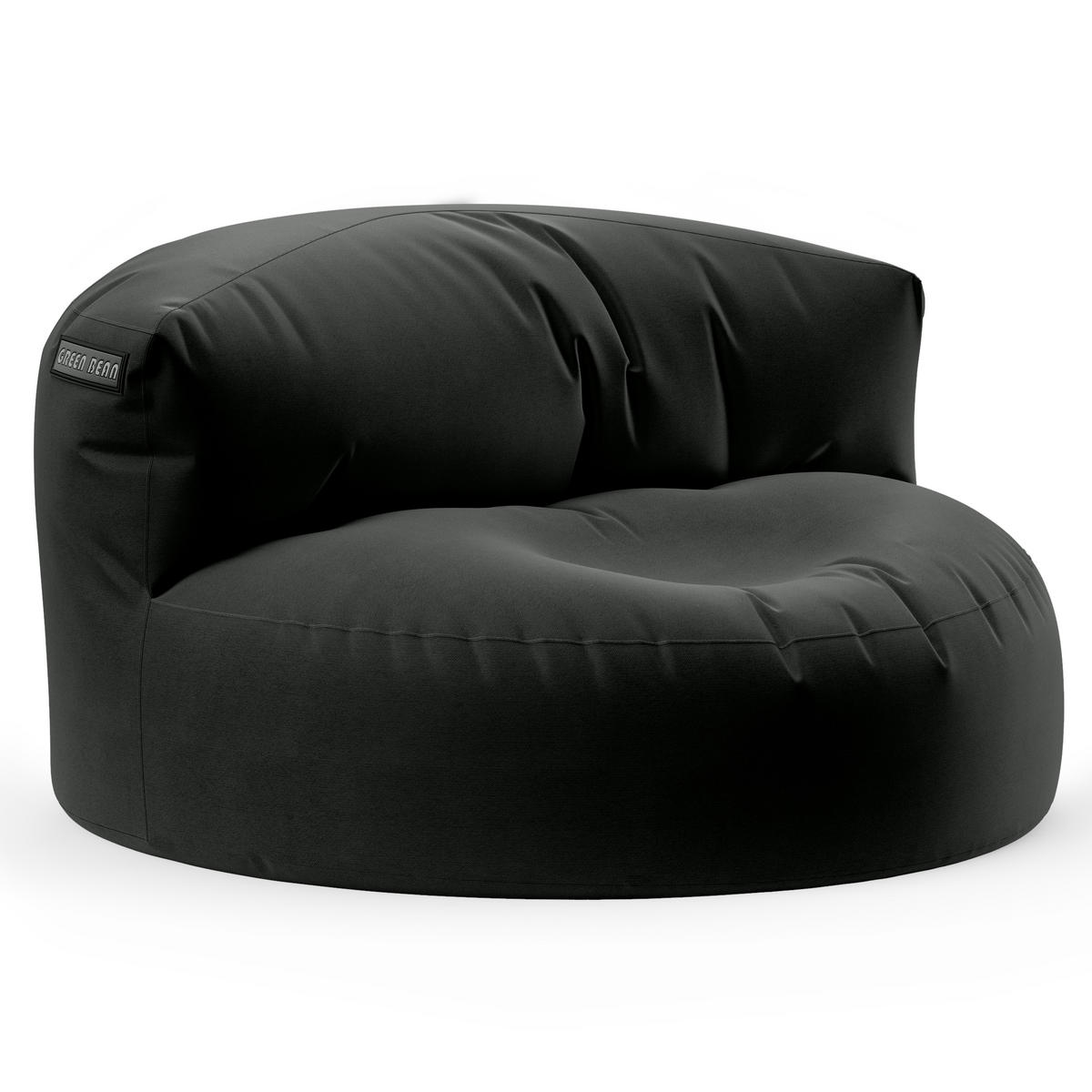 INDOOR OUTDOOR SITZSACK Lounge Sofa - Schwarz, Textil (90/50/50cm) - Green Bean
