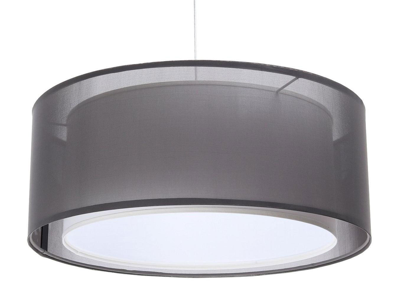 HÄNGELEUCHTE Grau 60/22 cm - Weiß/Grau, Kunststoff (60/1.5/22cm) - ONZENO