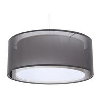 HÄNGELEUCHTE Grau 60/22 cm - Weiß/Grau, Kunststoff (60/1.5/22cm) - ONZENO