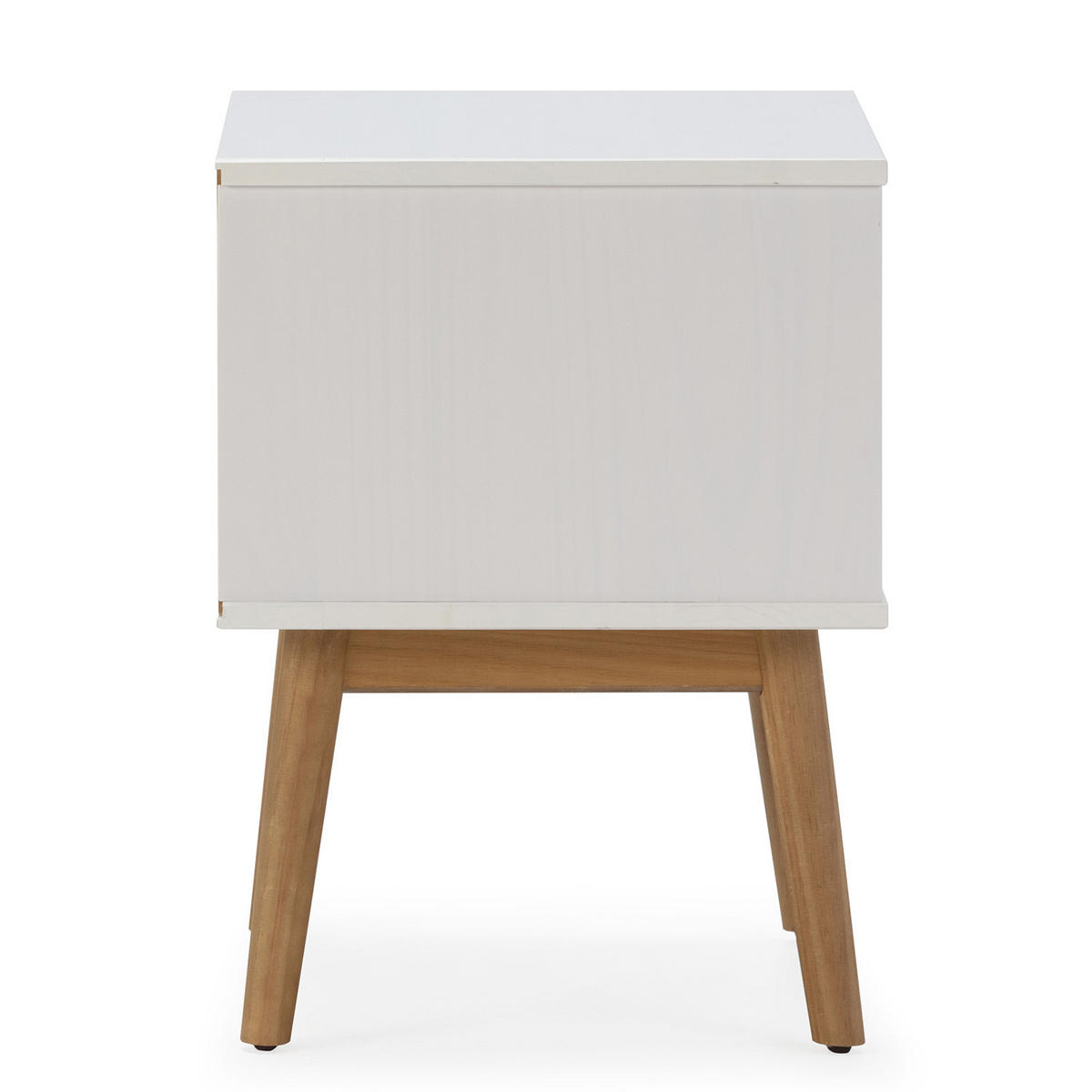 NACHTTISCH Baku 2 Schubladen weiß/Wachs - Weiß, Holz (40/54/40cm) - VS Venta-stock