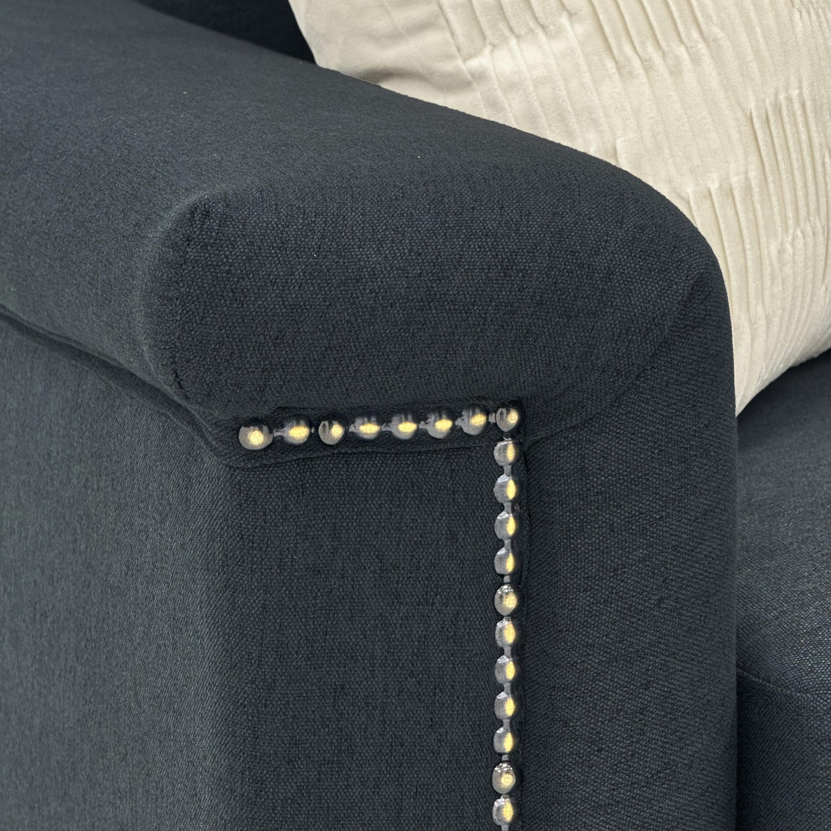 SOFA 2er-Set 172 cm Stoff Dark Gray - Dunkelgrau, Holz (73.5/81.5/172.1cm) - Meubliv