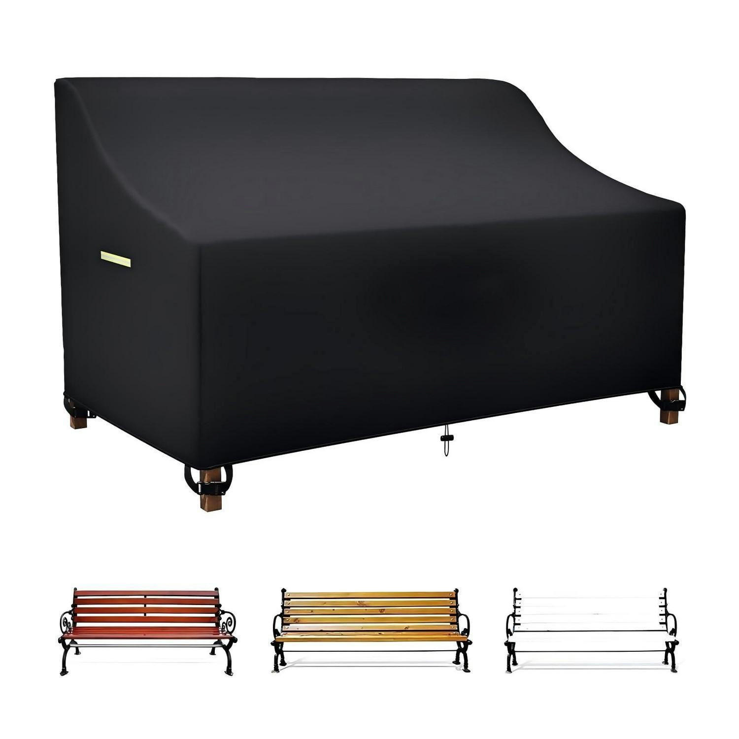 XXXLutz Gartenbankabdeckung Schwarz 65x135x67 cm