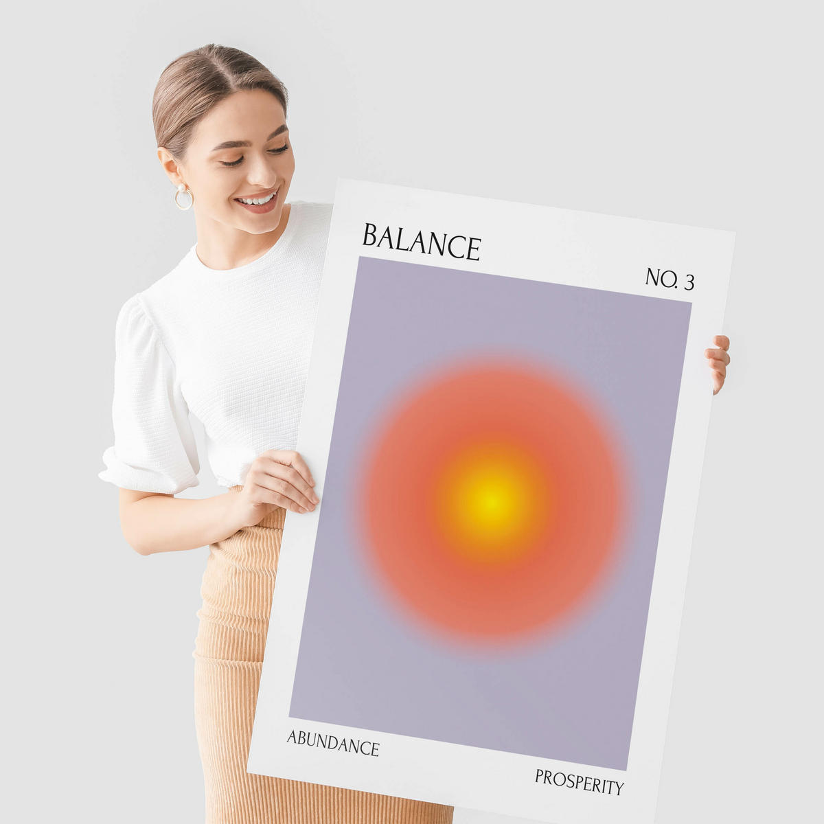 PLAKÁT Sada Aura Afirmace Citáty Harmonie Rovnováha 4x A4 21x30 cm - různobarevná, papír (21/30/30cm) - Muralo