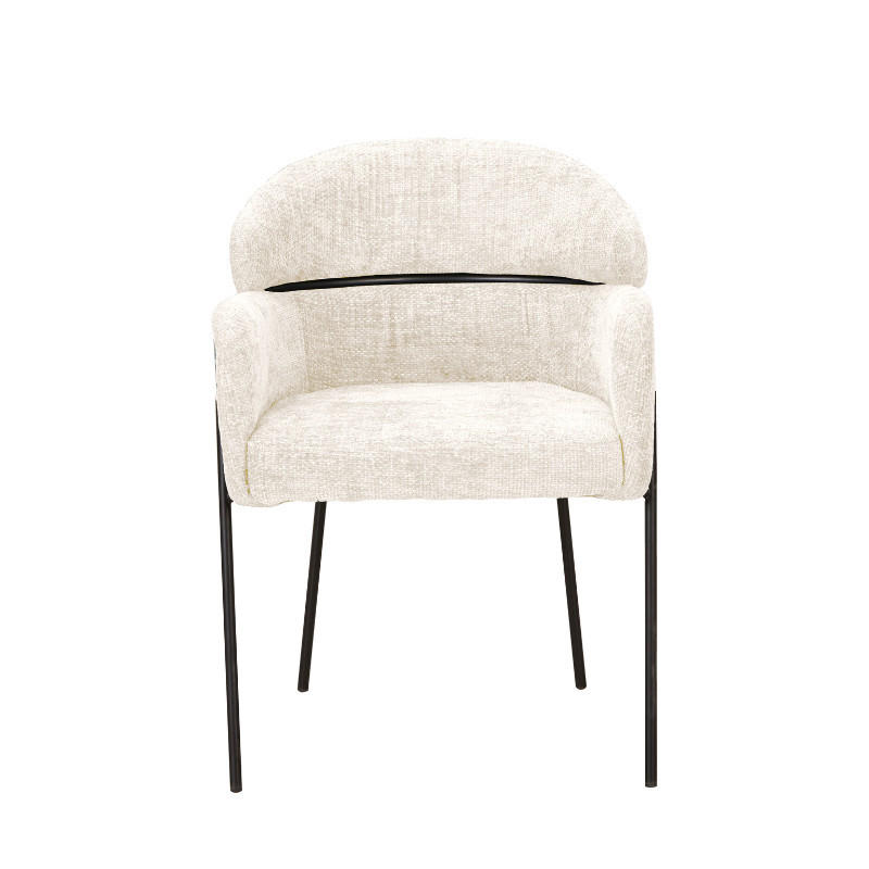ESSZIMMERSTUHL Otis Weiß 60,5/74,5/55 cm - Weiß, Textil (74/55/60cm) - Starfurn