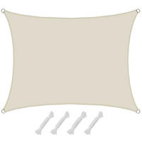 UV-SONNENSEGEL 1,5/2 m, Rechteckig, Wasserdicht, Beige - Beige, Kunststoff (150/200cm) - Amanka