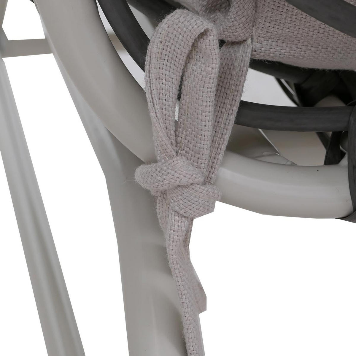 VRTNI STOL Svetlo siva, bež - bež/svetlo siva, leseni material (77/80/80cm) - MCW